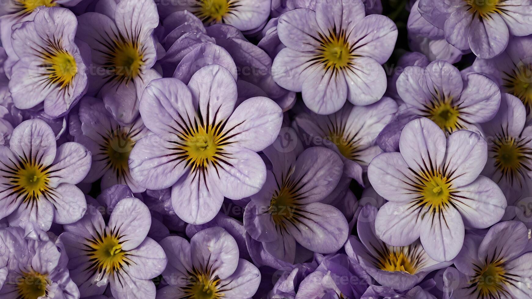 Lovely Violet Flowers Close Up photo