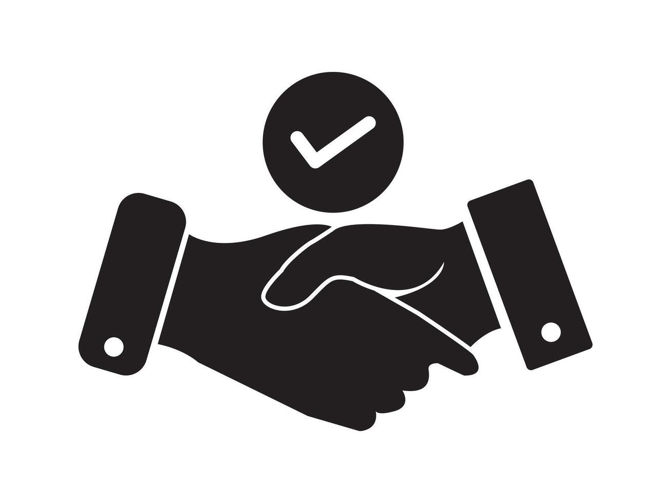 Commitment Icon, Partnership and handshake concept icon. as a concept of trust and support or the business partnership. vector