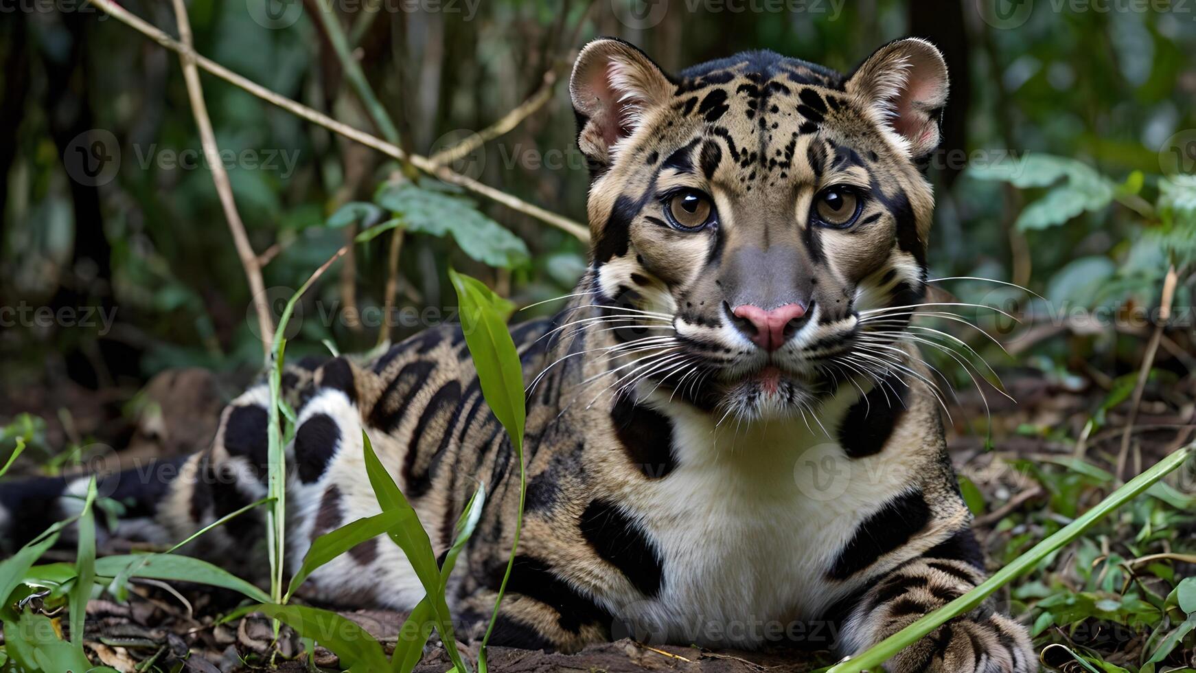 Majestic Clouded Leopard in Himalayan Foothills photo