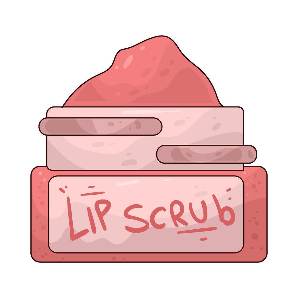Illustration of Lip Scrub vector