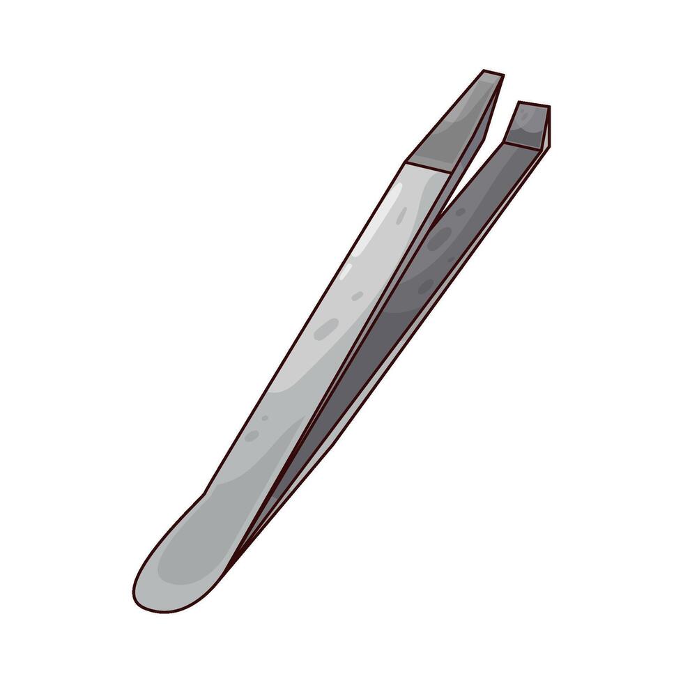 Illustration of Eyebrow Tweezer vector