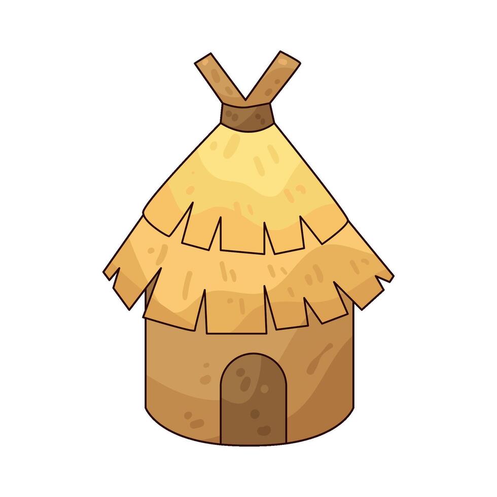 Illustration of Village Hut vector