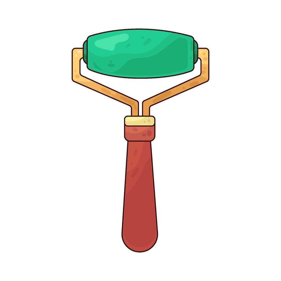 Illustration of jade roller vector