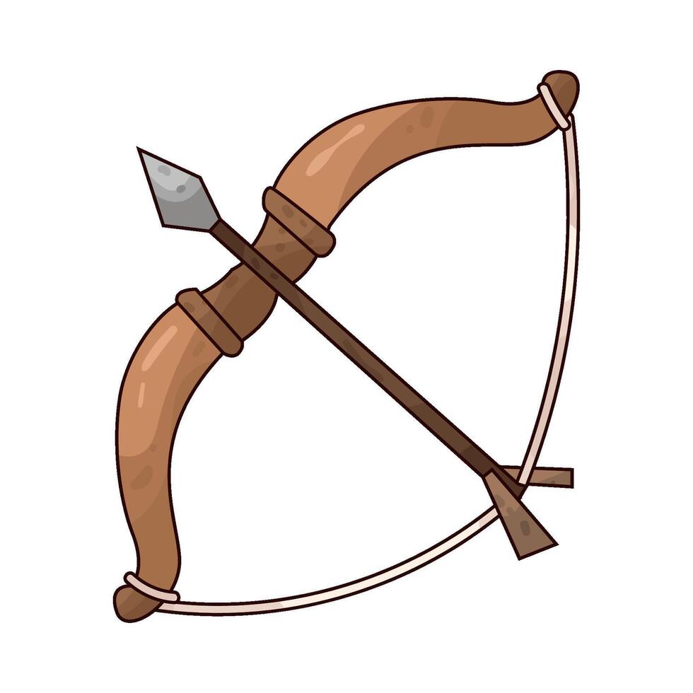 Illustration of Bow and Arrow vector