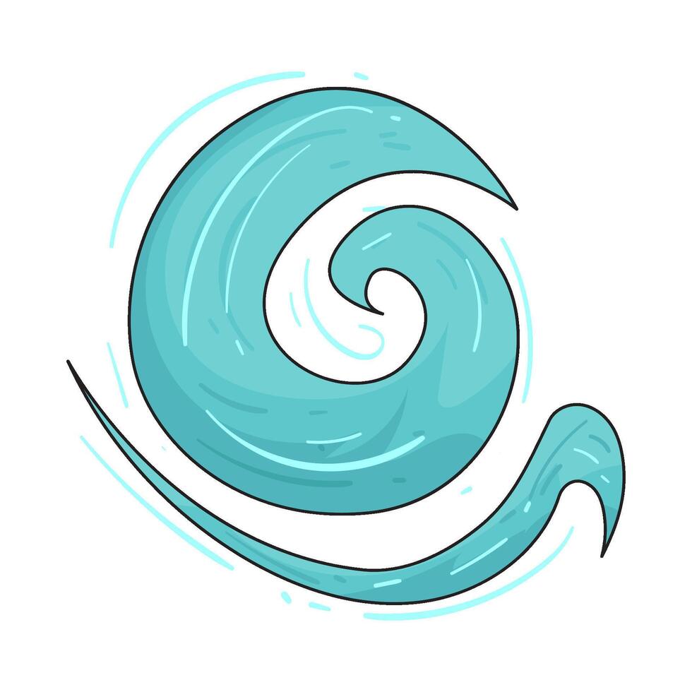 Illustration of wind vector