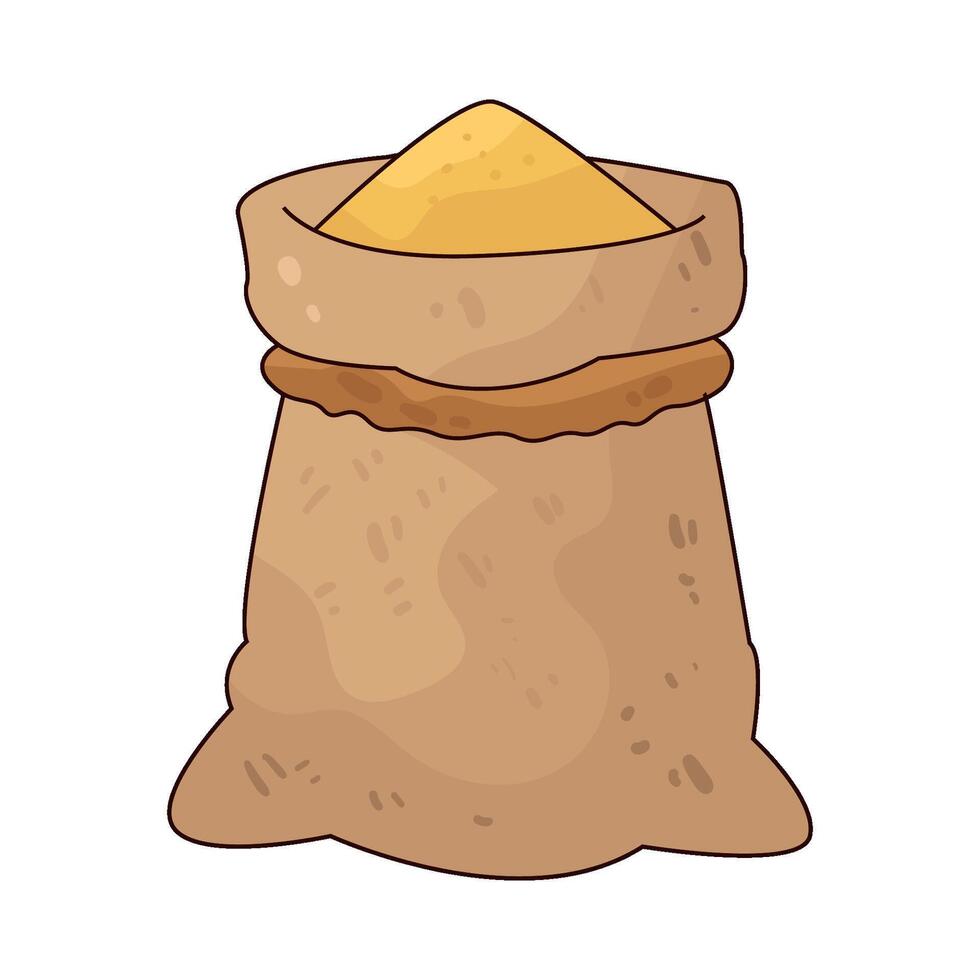 Illustration of Grain Sack vector