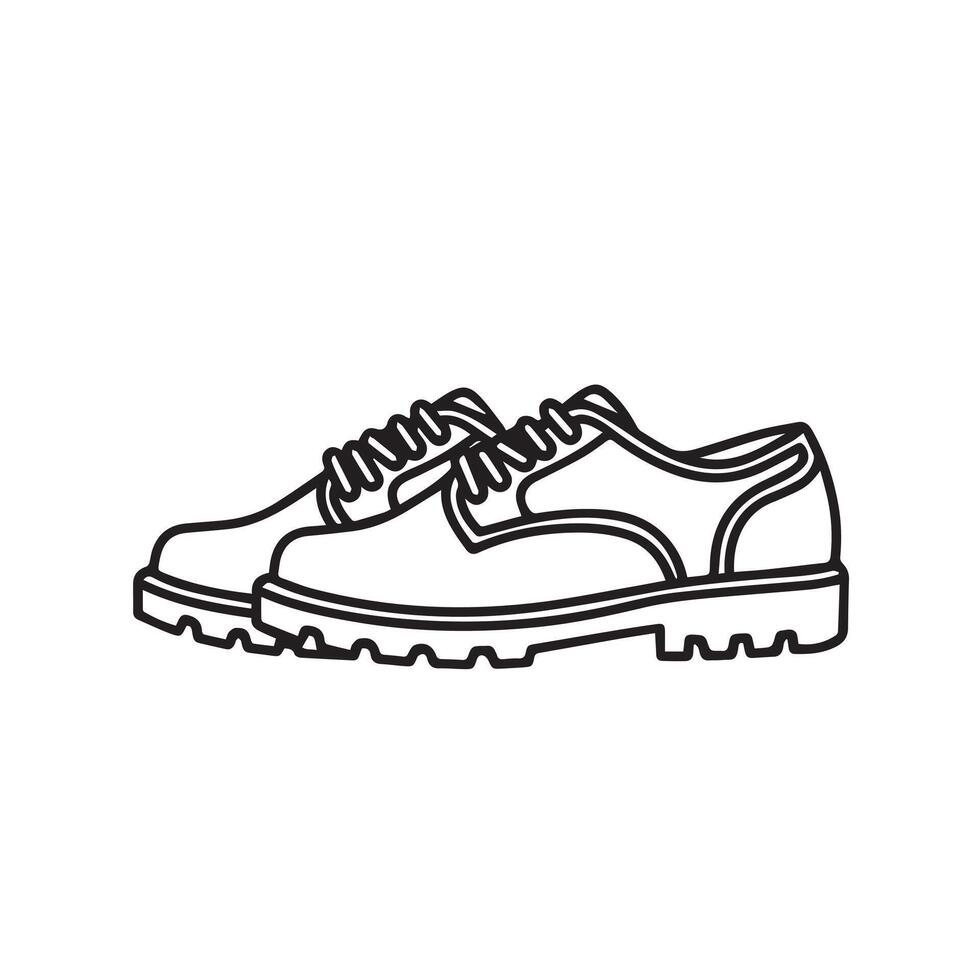shoes icon in line style on white background vector