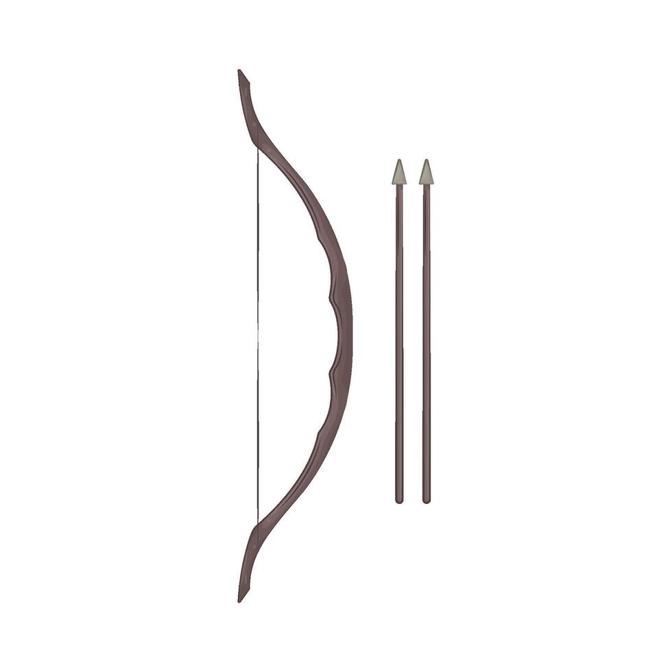 Illustration of Bow and Arrow vector