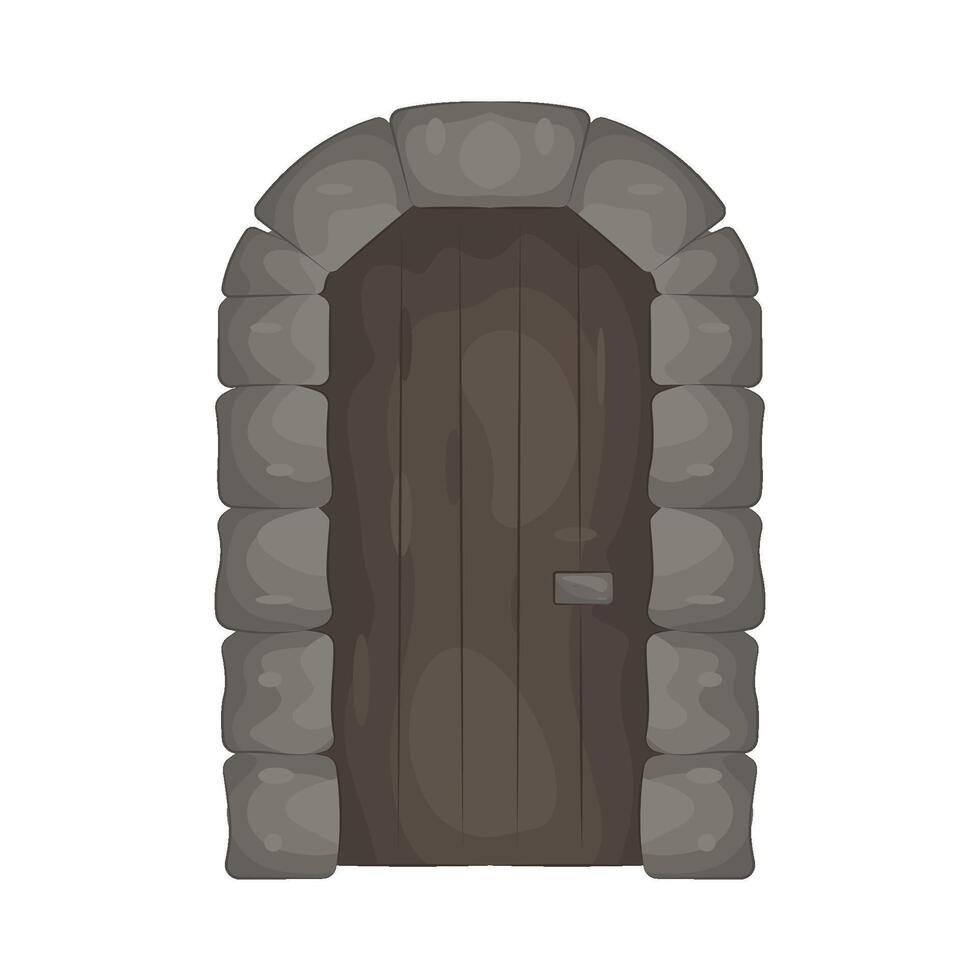 Illustration of Dungeon Door vector