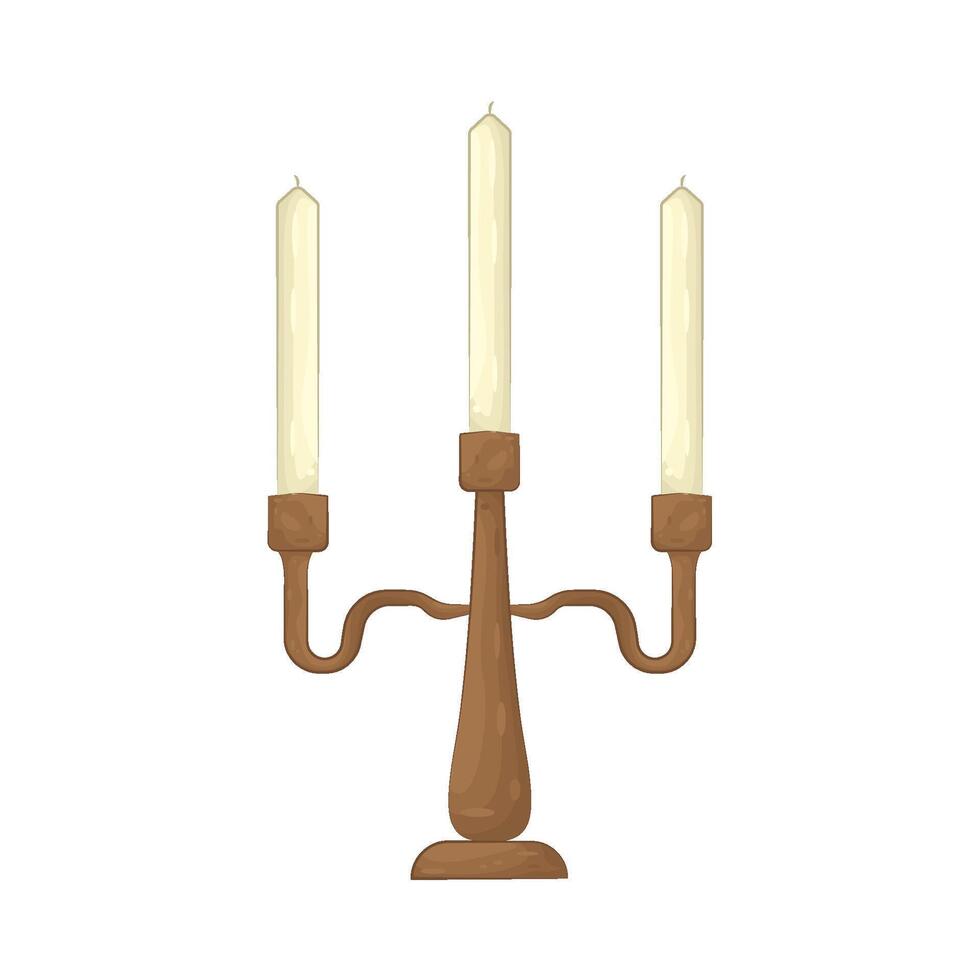 Illustration of candlestick vector