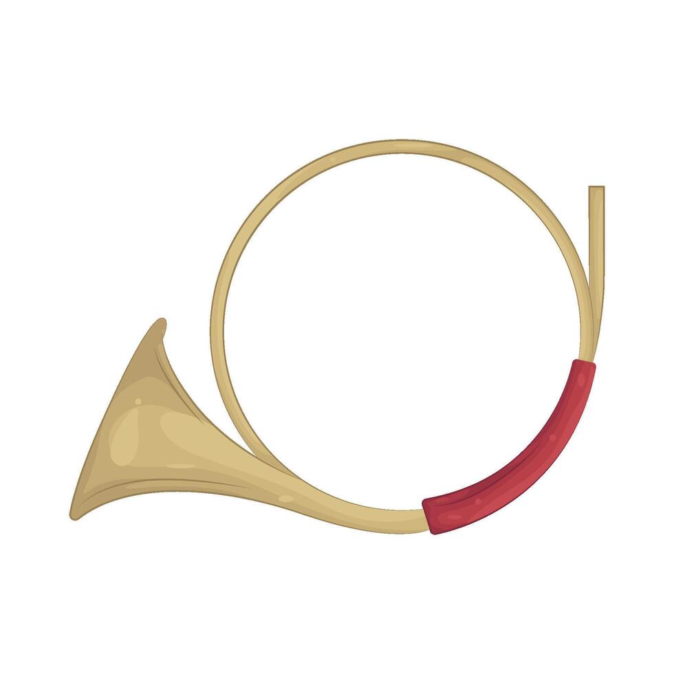 Illustration of Herald Trumpet vector