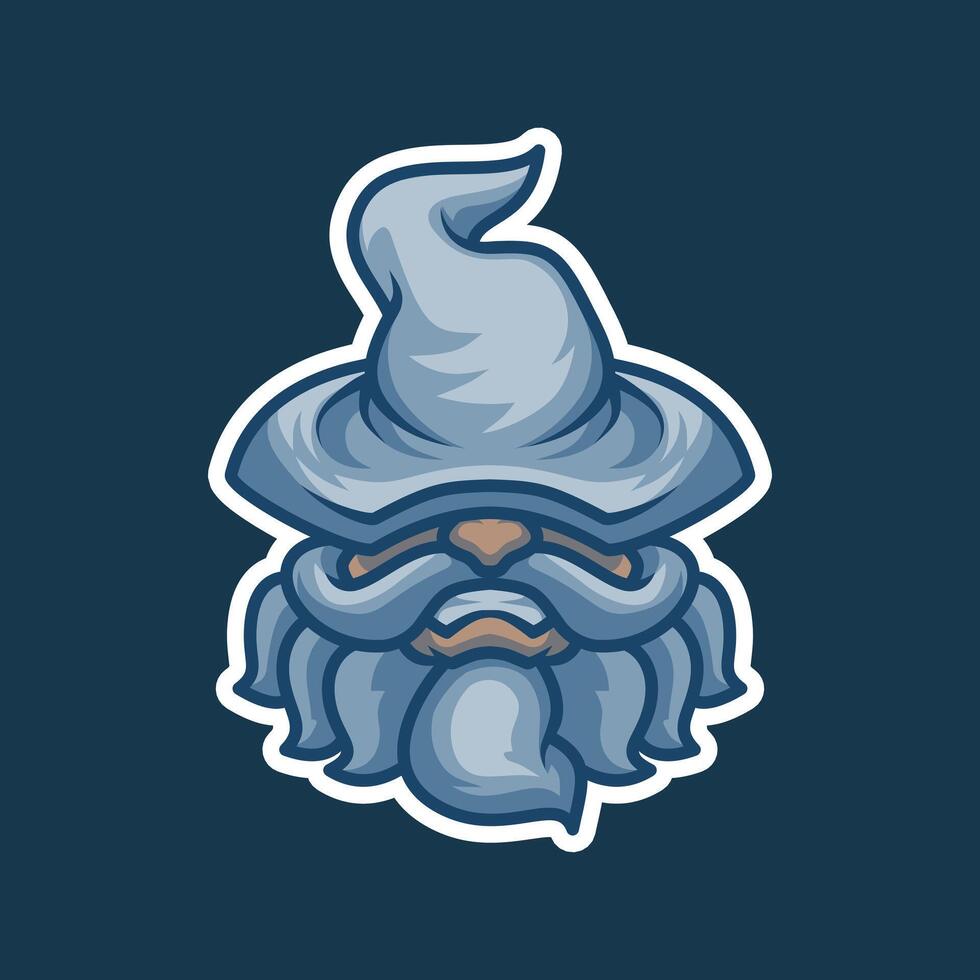 Wizard Scout Head Esport Mascot Illustration is perfect for your brand business vector