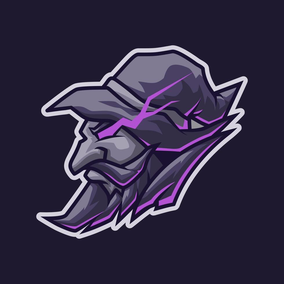 Magician Head Esport Mascot Illustration is perfect for your brand business vector