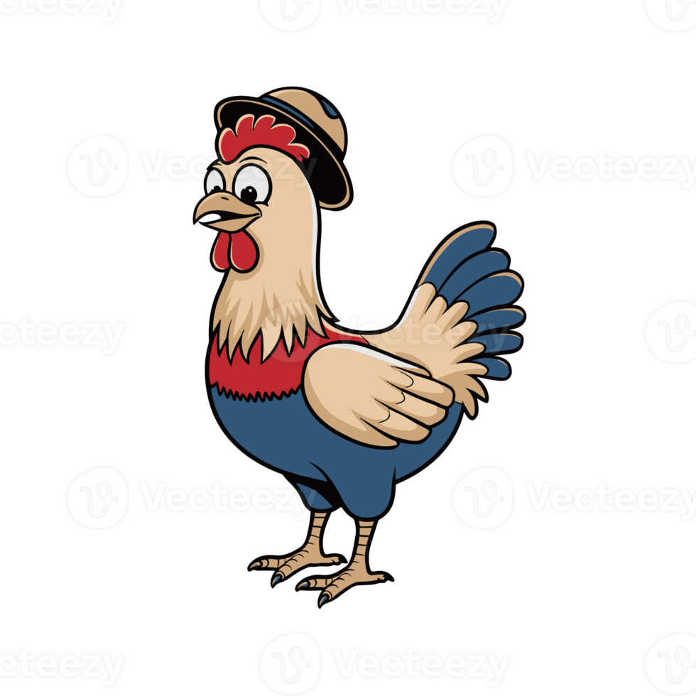 Funny Chicken illustration png