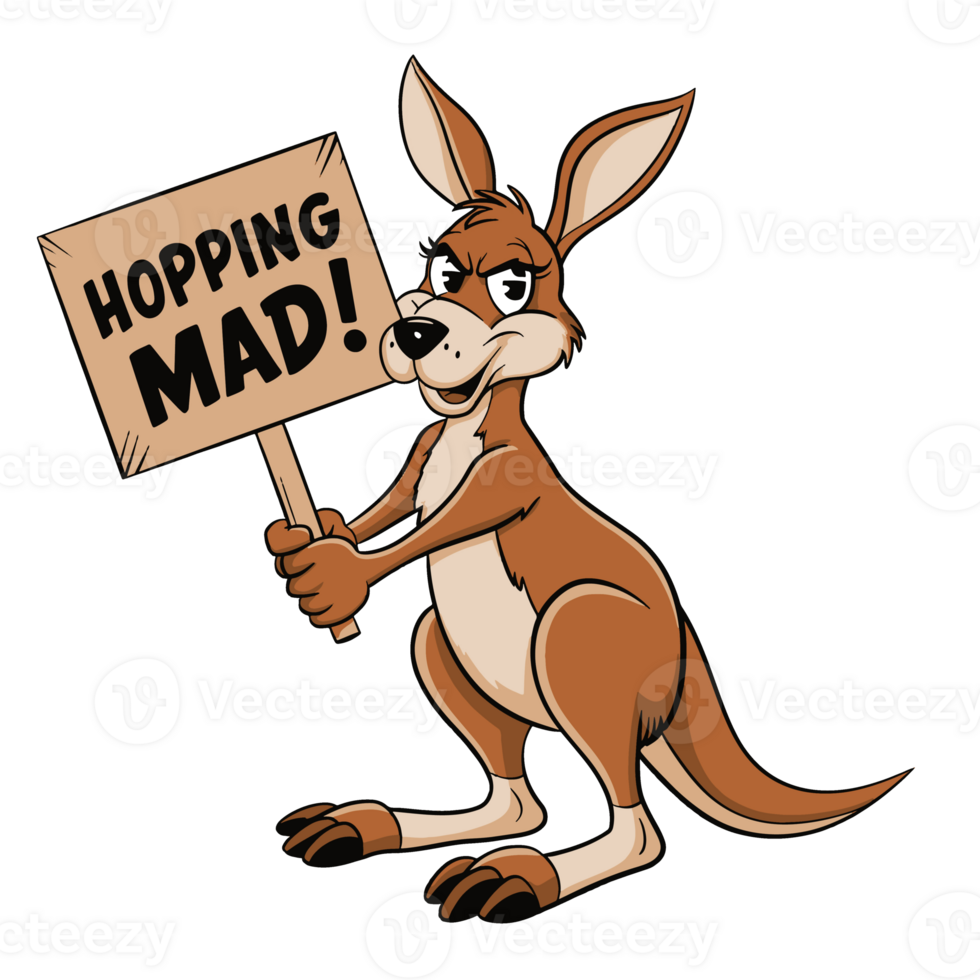 Funny Kangaroo illustration png