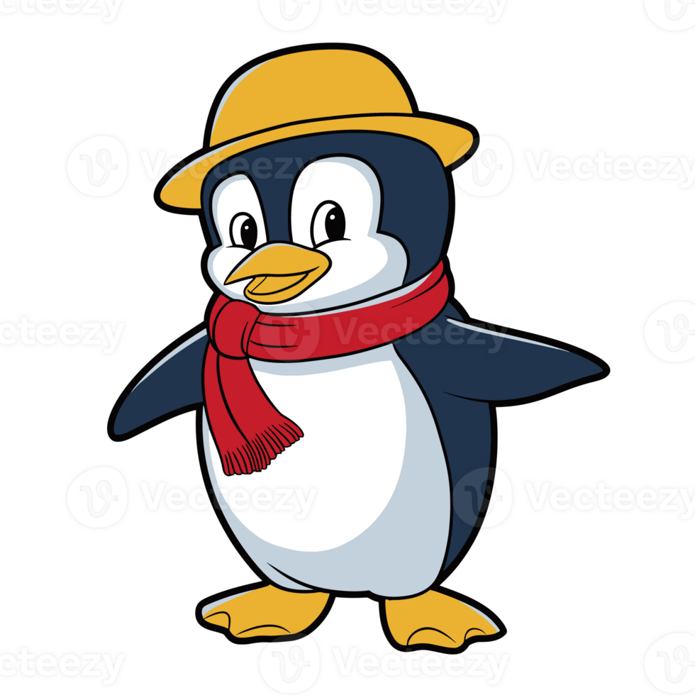 Funny Penguin illustration png