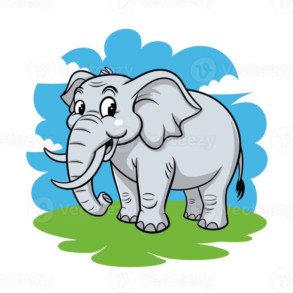 Funny Elephant illustration png