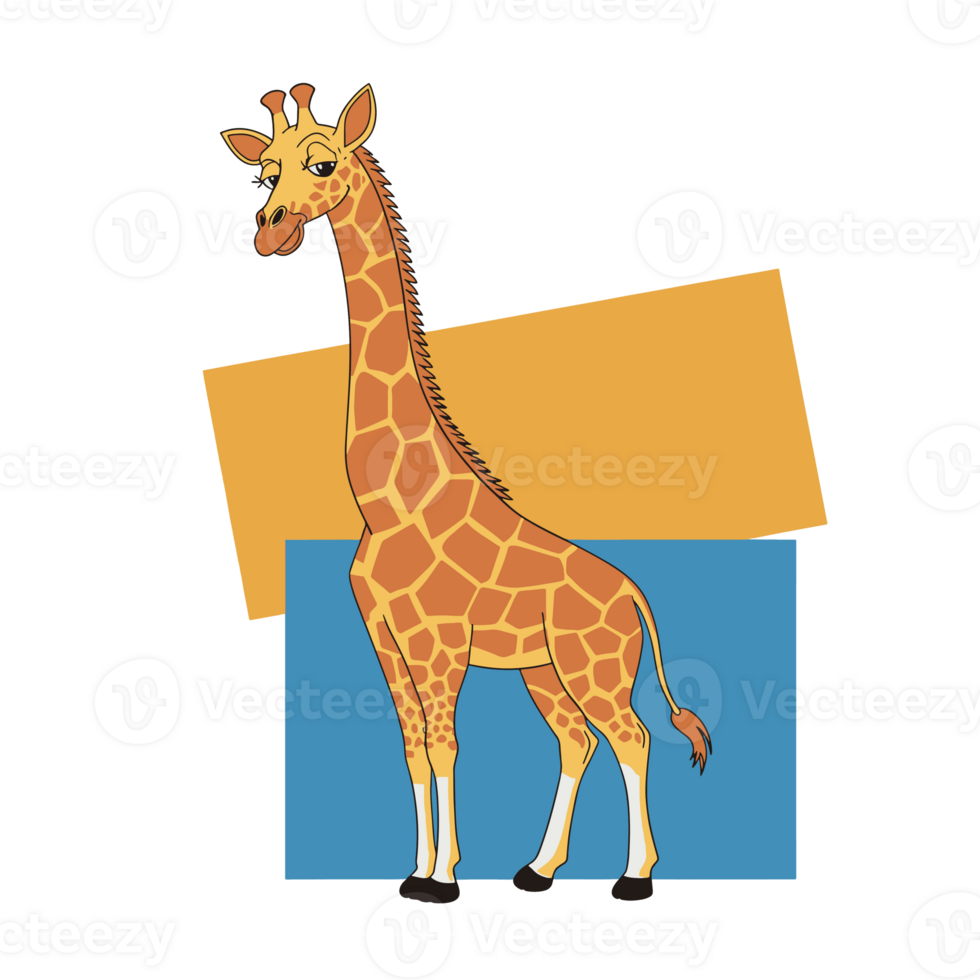 Funny Giraffe illustration png