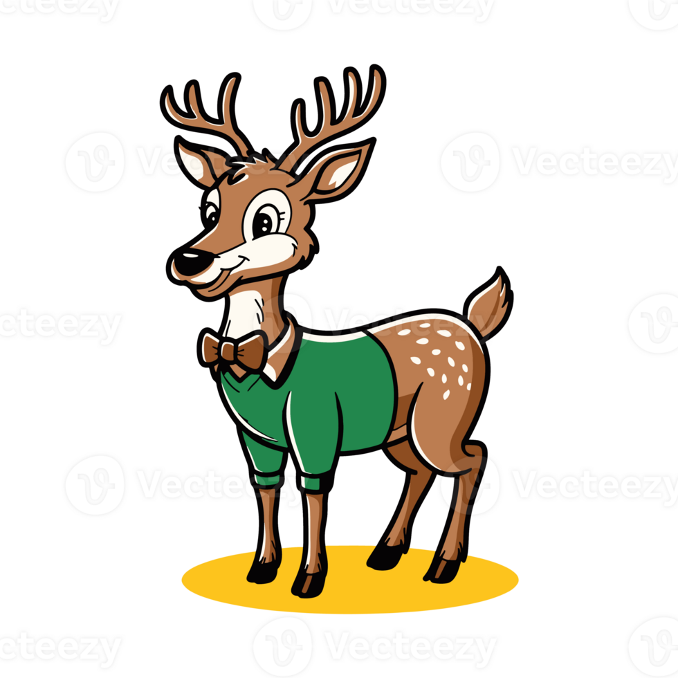 Funny Deer illustration png