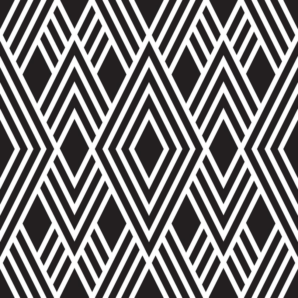 Monochrome geometric Repeat Pattern Wallpaper Background vector