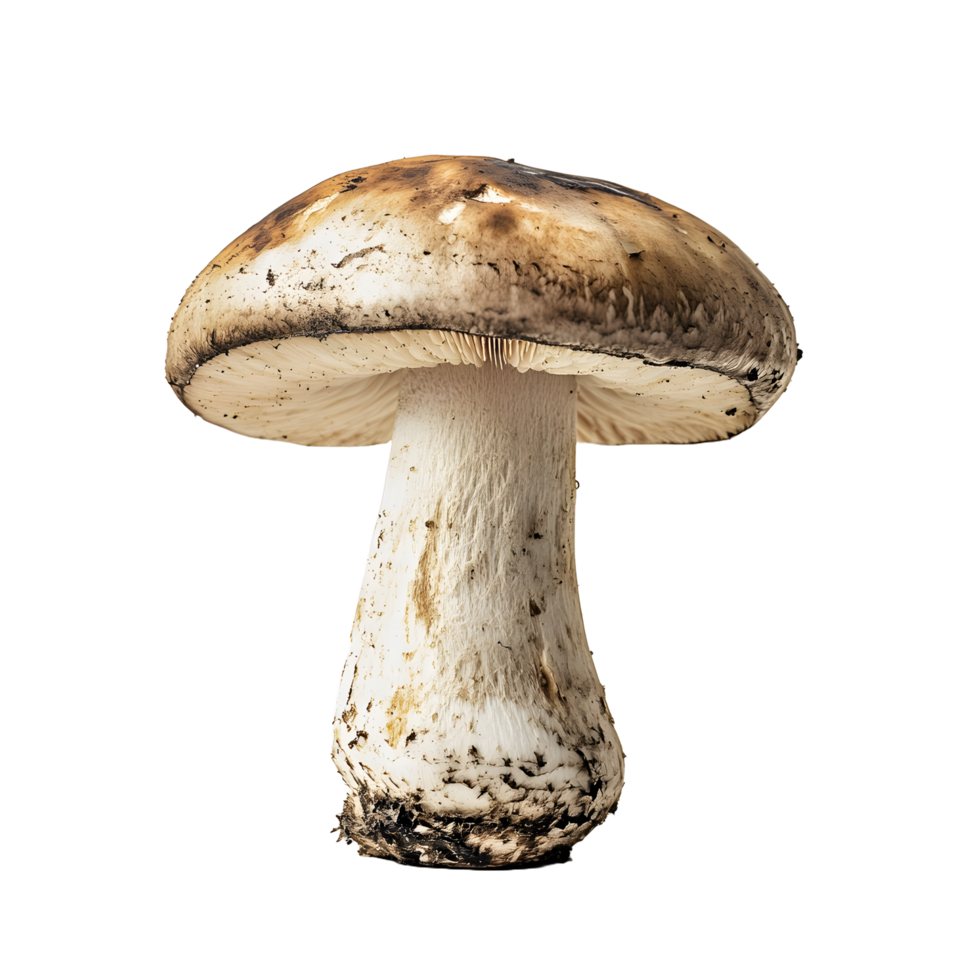 A mushroom isolated on transparent background png