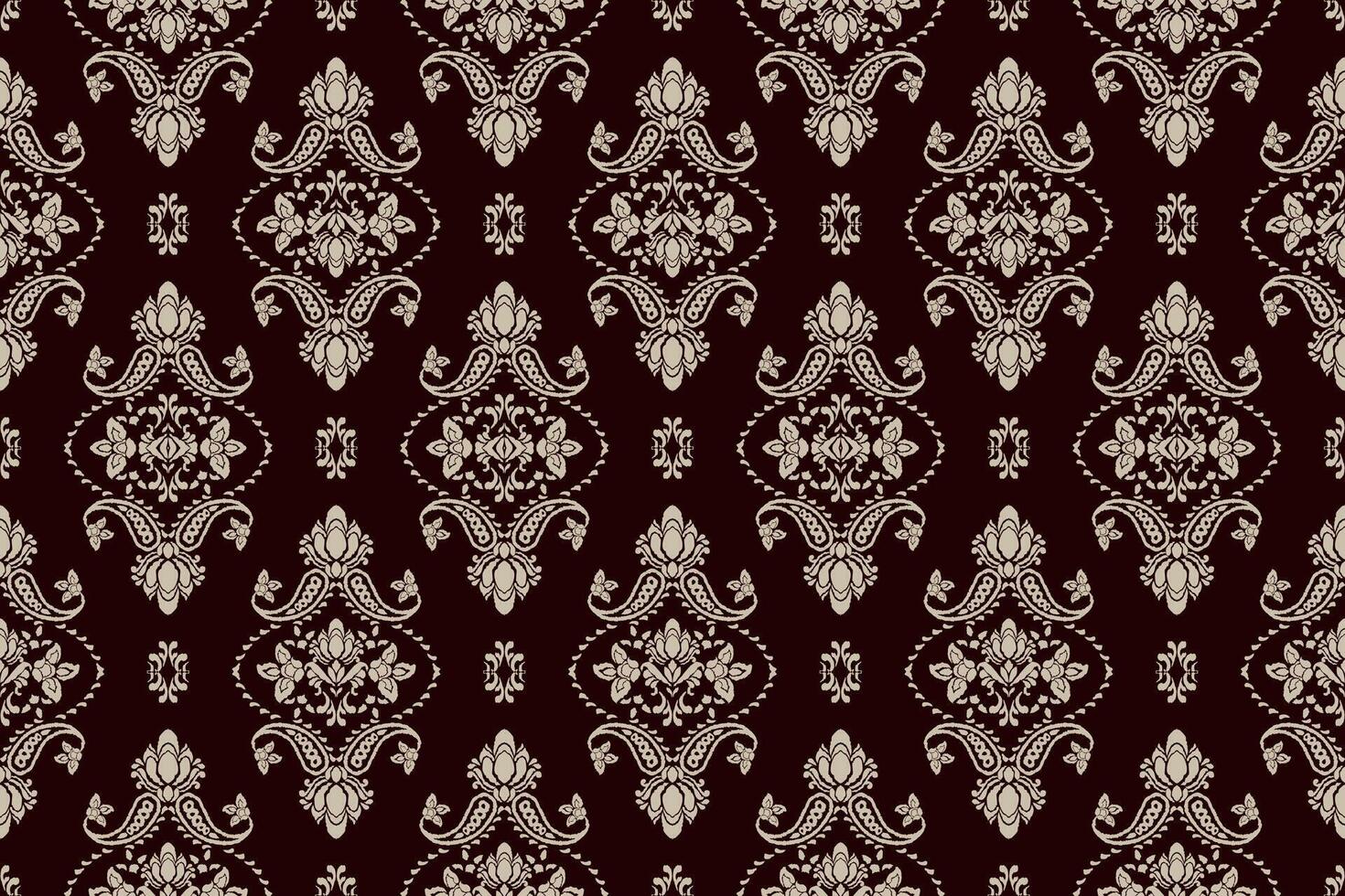 Damask seamless pattern element. classical luxury old fashioned damask ornament, royal victorian seamless texture for wallpapers, textile, wrapping. Vintage exquisite floral baroque template. vector