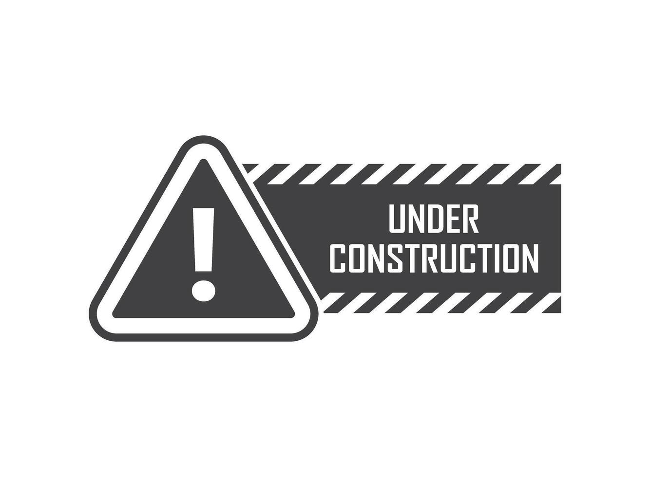 Caution, warning icon in flat style. Stop illustration on isolated background. Do not enter sign business concept. vector