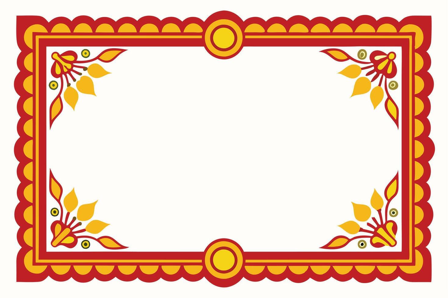 Candy cane frame vector