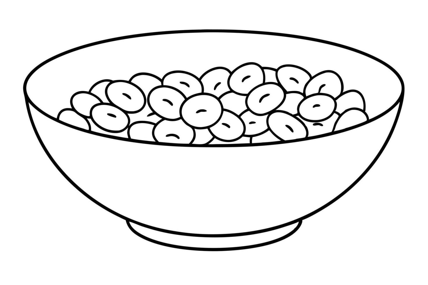 dish with mexican beans vector