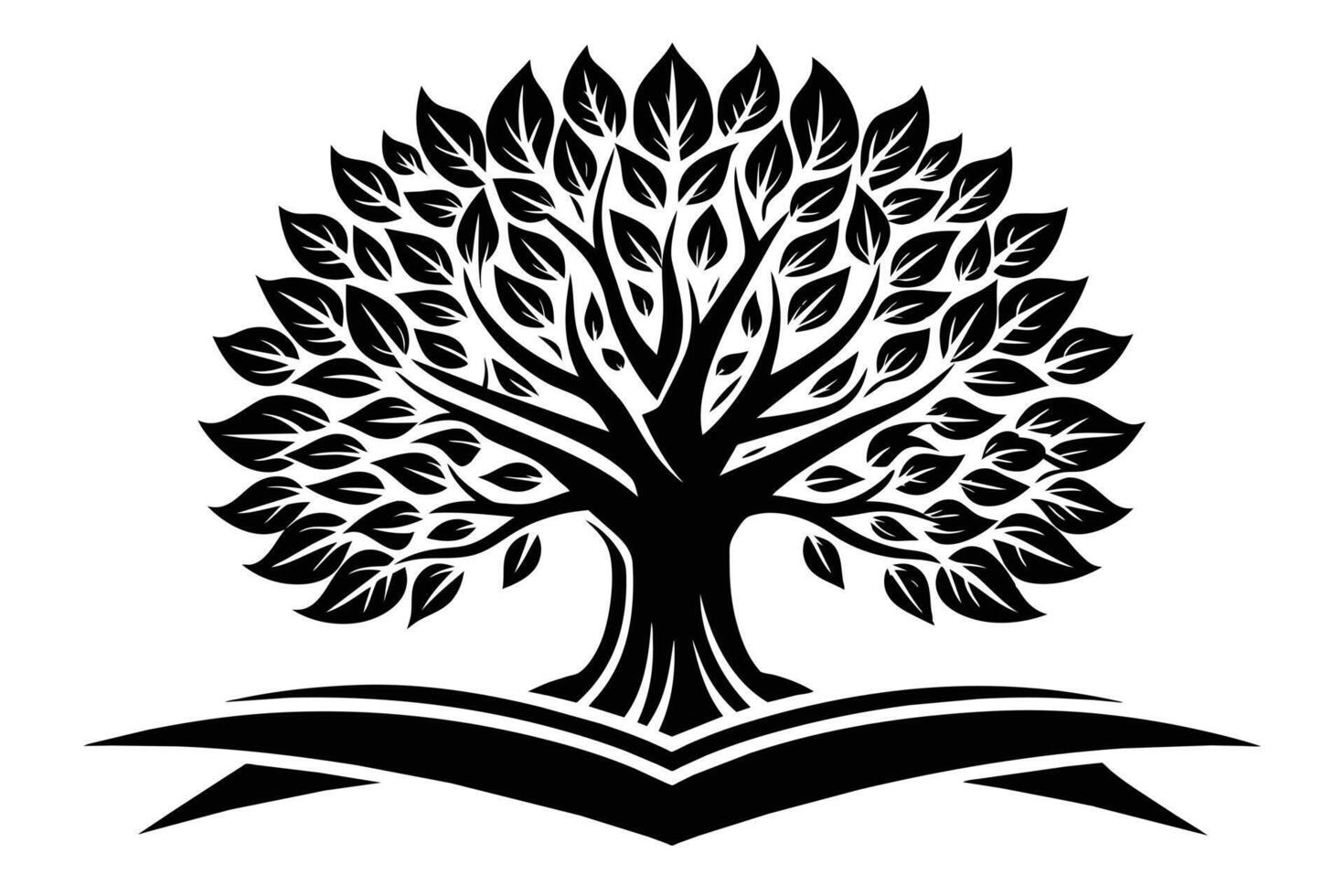 Human tree logo design vector