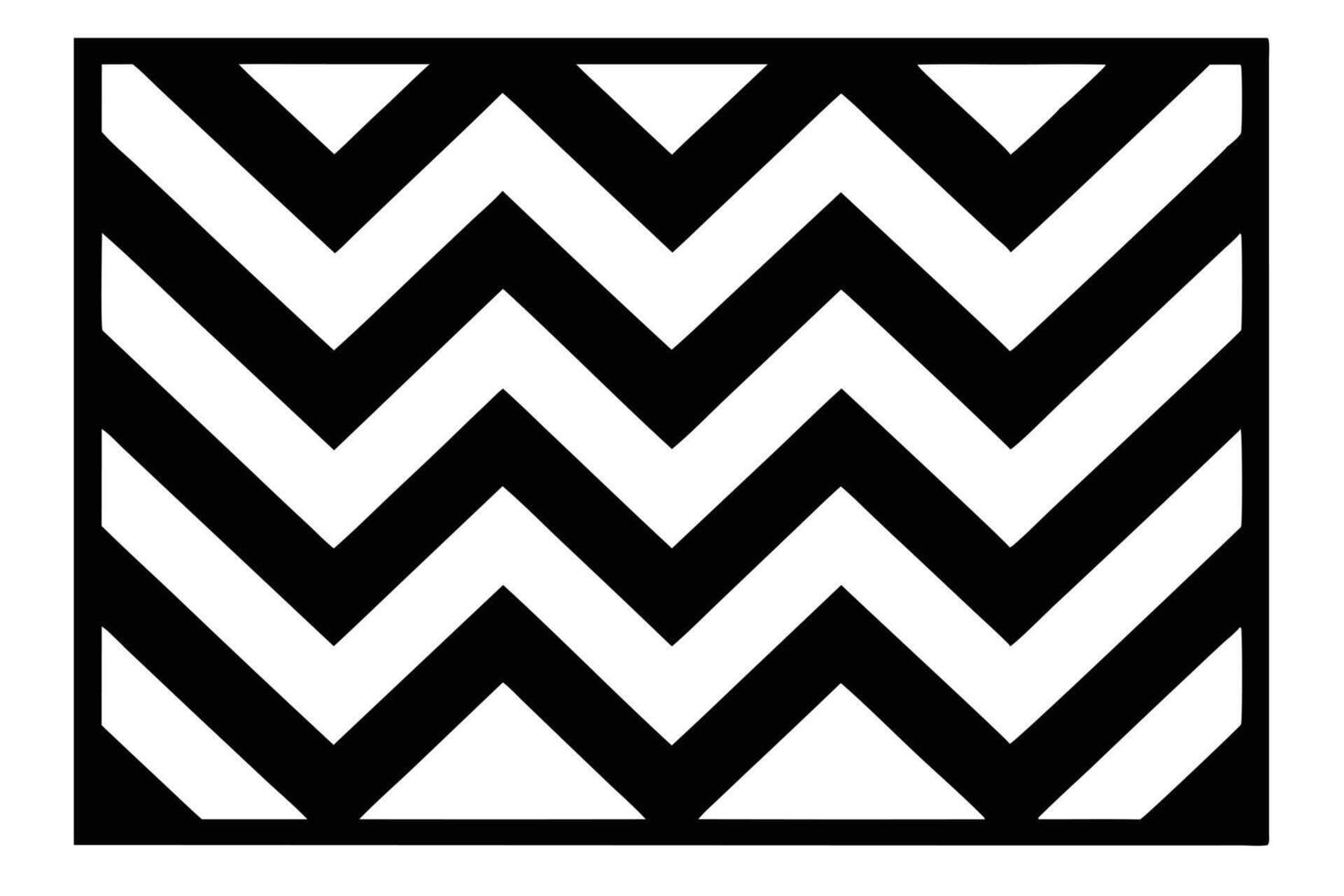 Geometric loop upward arrows abstract black white vector