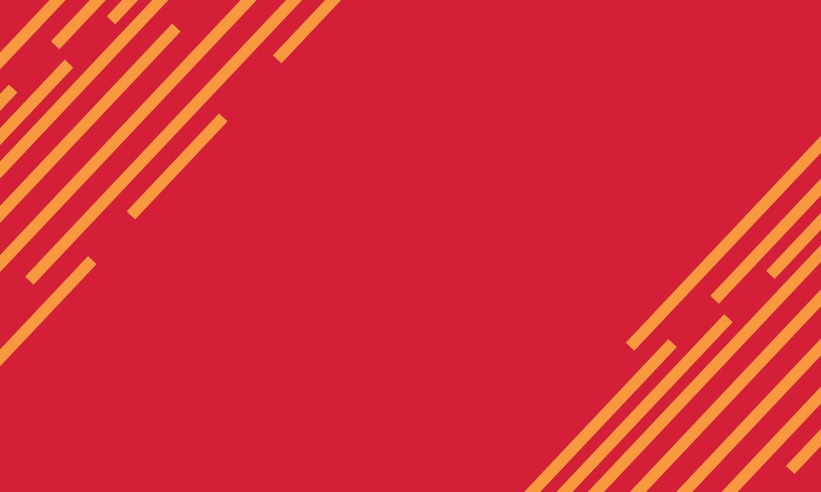 Abstract orange line on red background vector