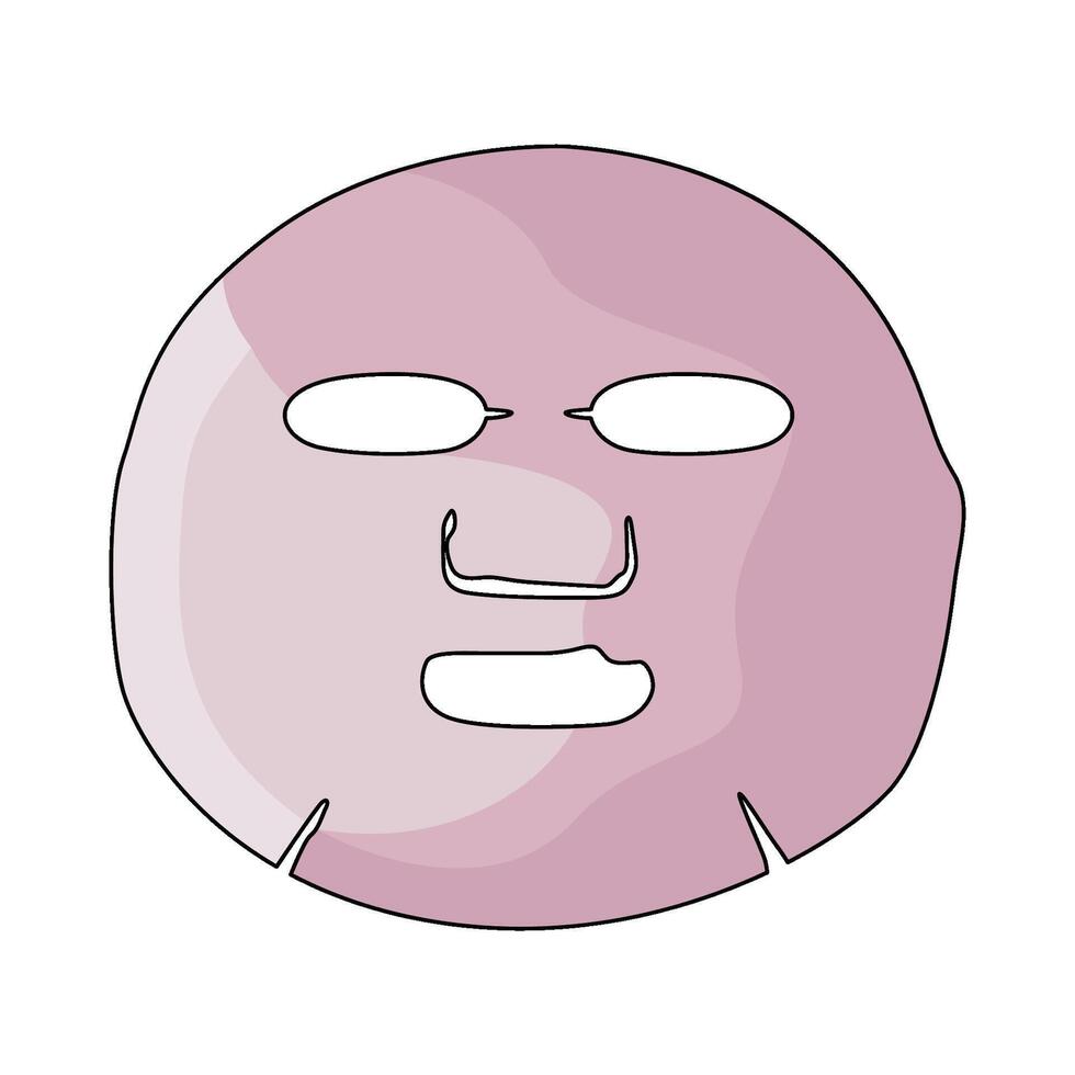 illustration of sheet mask vector