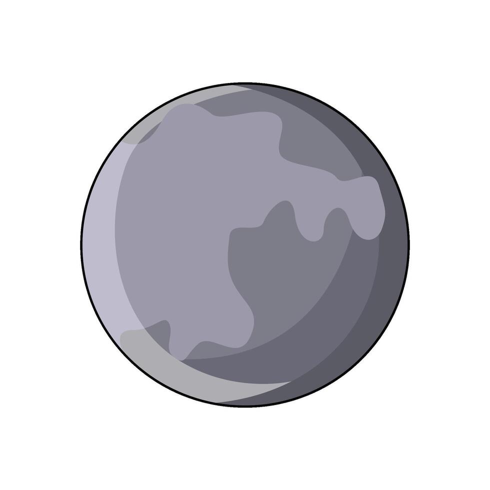 illustration of moon vector