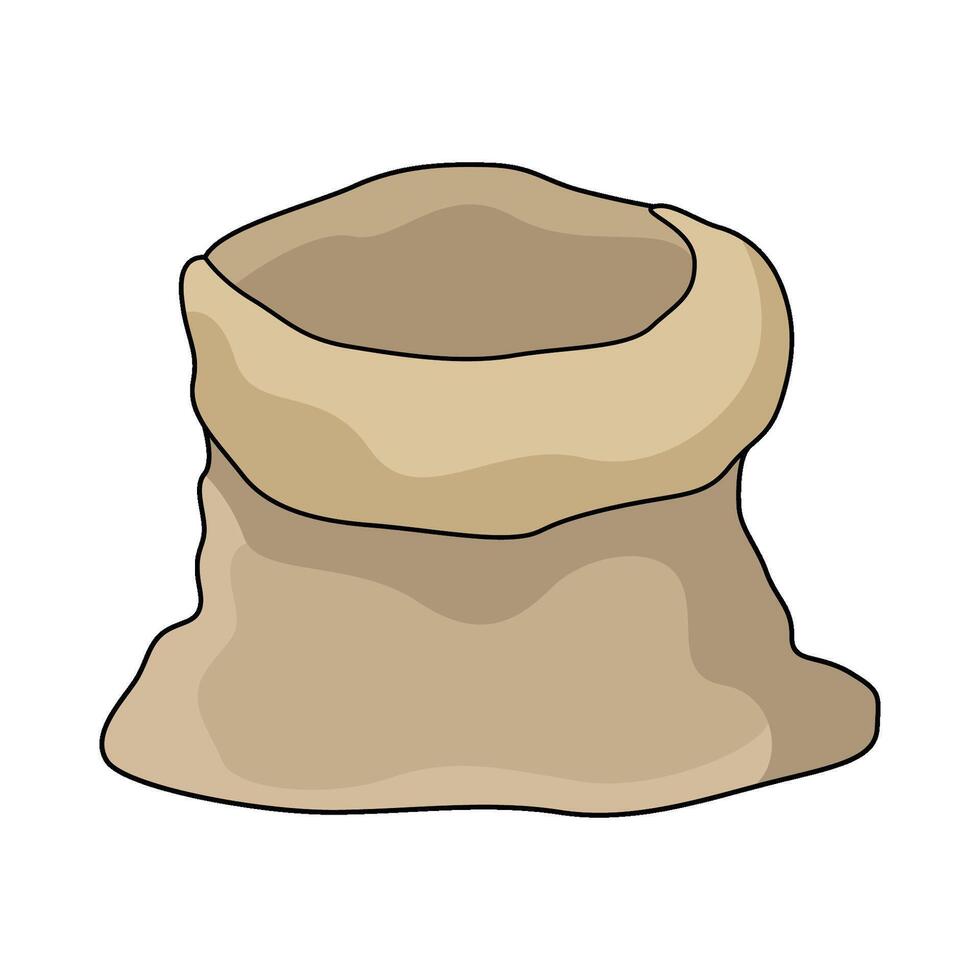 illustration of grain sack vector
