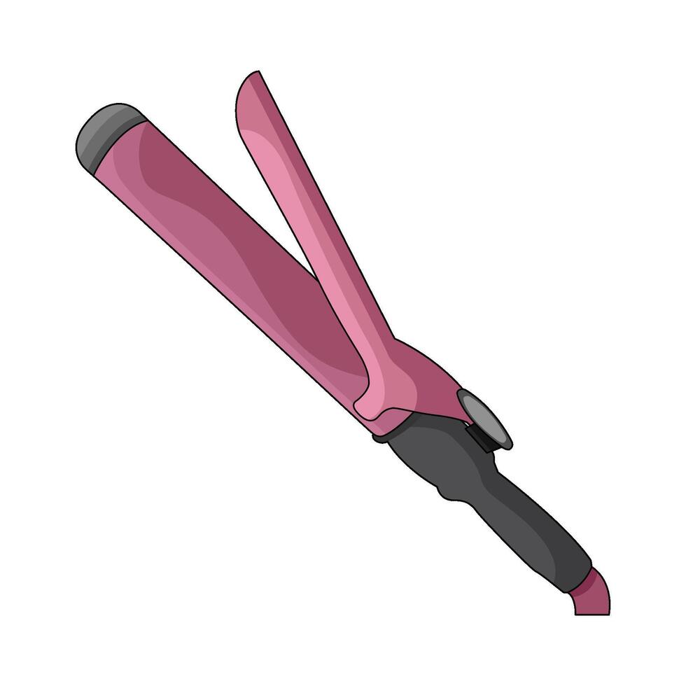 illustration of Curling Iron vector