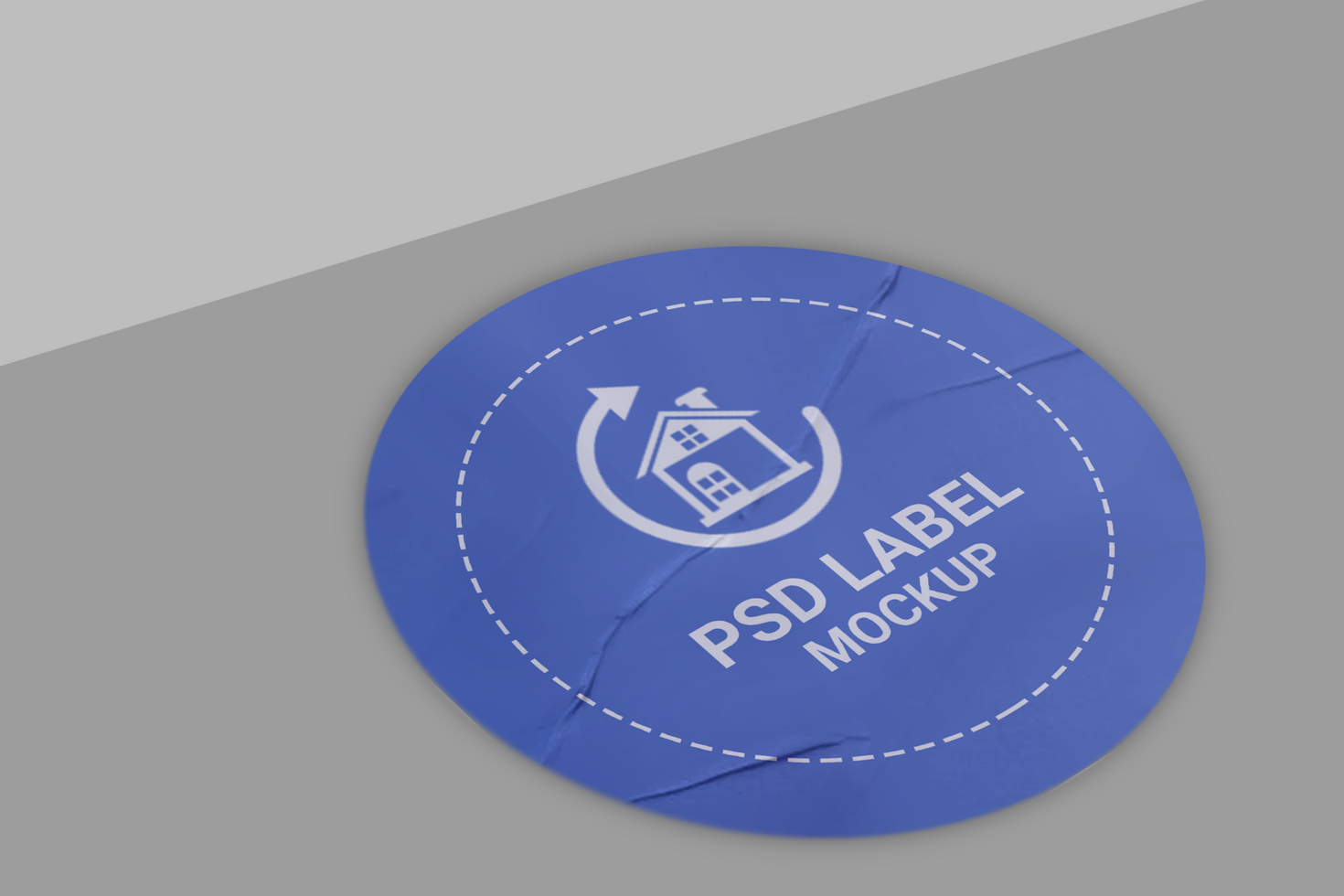 Round Sticker Mockup Design Template Promotional Label Tag Mockup psd