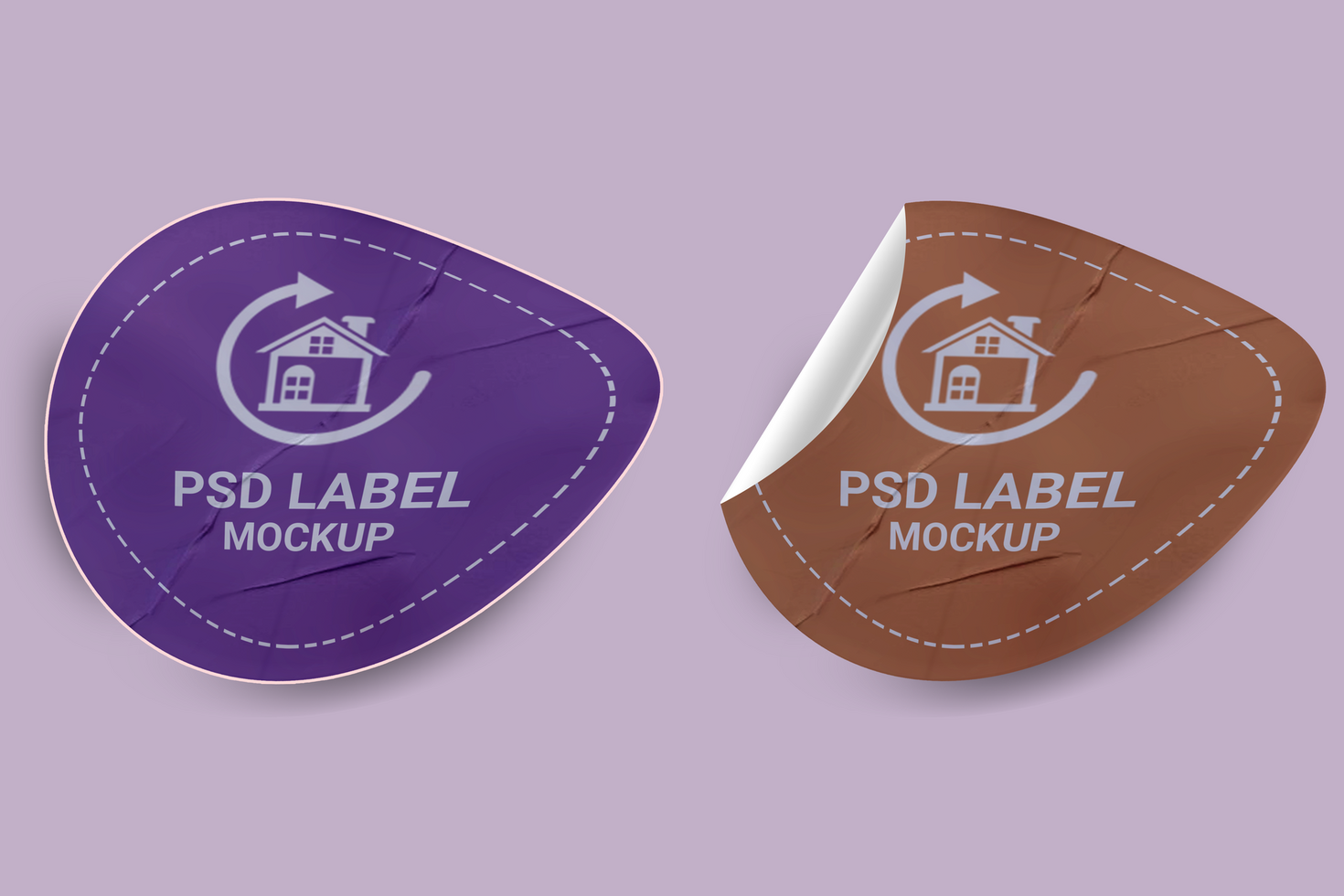 Promotional Sticker Mockup Design Template psd