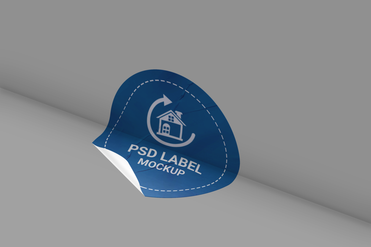 Realistic Round Sticker Mockup Design Template Promotional Label Tag Mockup psd