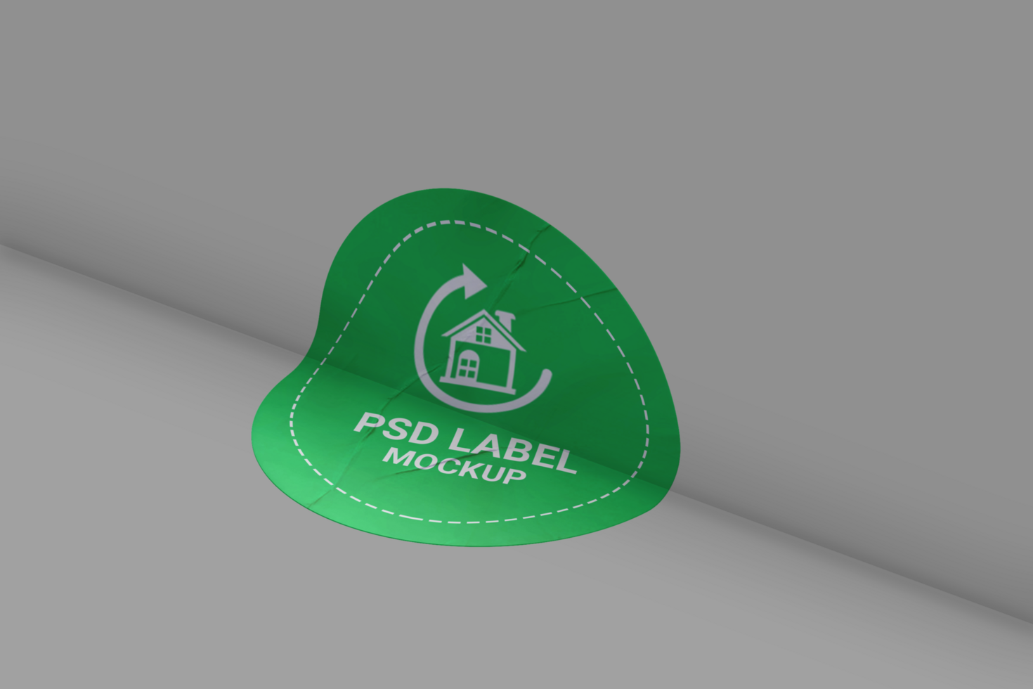 Realistic Round Sticker Mockup Design Template Promotional Label Tag Mockup psd