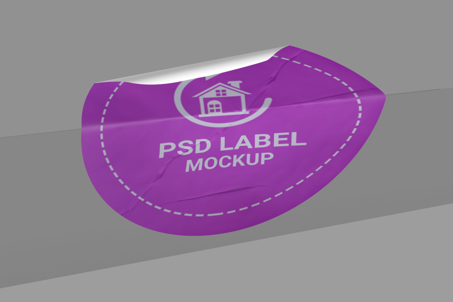 Realistic Round Sticker Mockup Design Template Promotional Label Tag Mockup psd