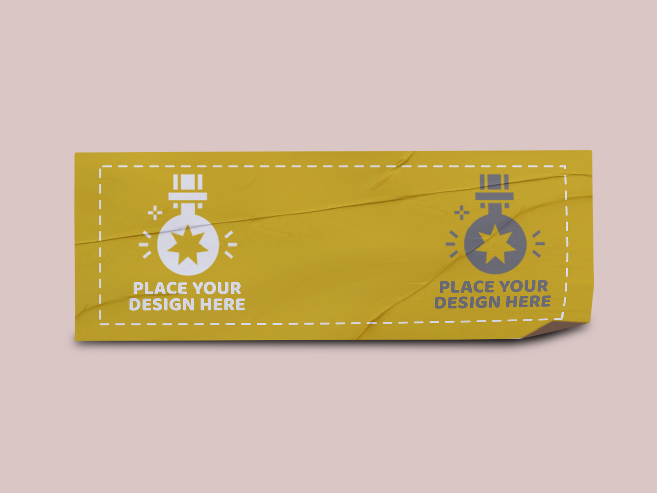 Promotional Label Mockup Design Sticker Template Label Tag Mockup psd