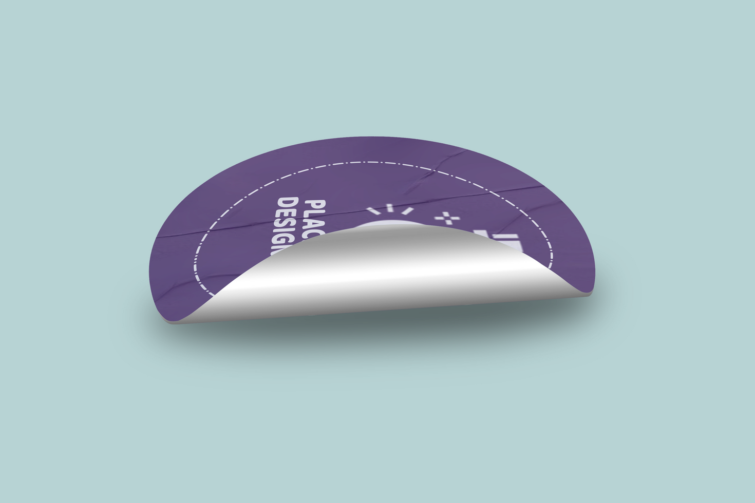 Realistic Round Sticker Mockup Design Template Promotional Label Tag Mockup psd