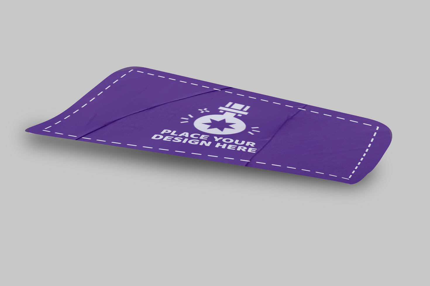 Sticker Mockup Design Template Rectangle Promotional Label Tag Mockup psd