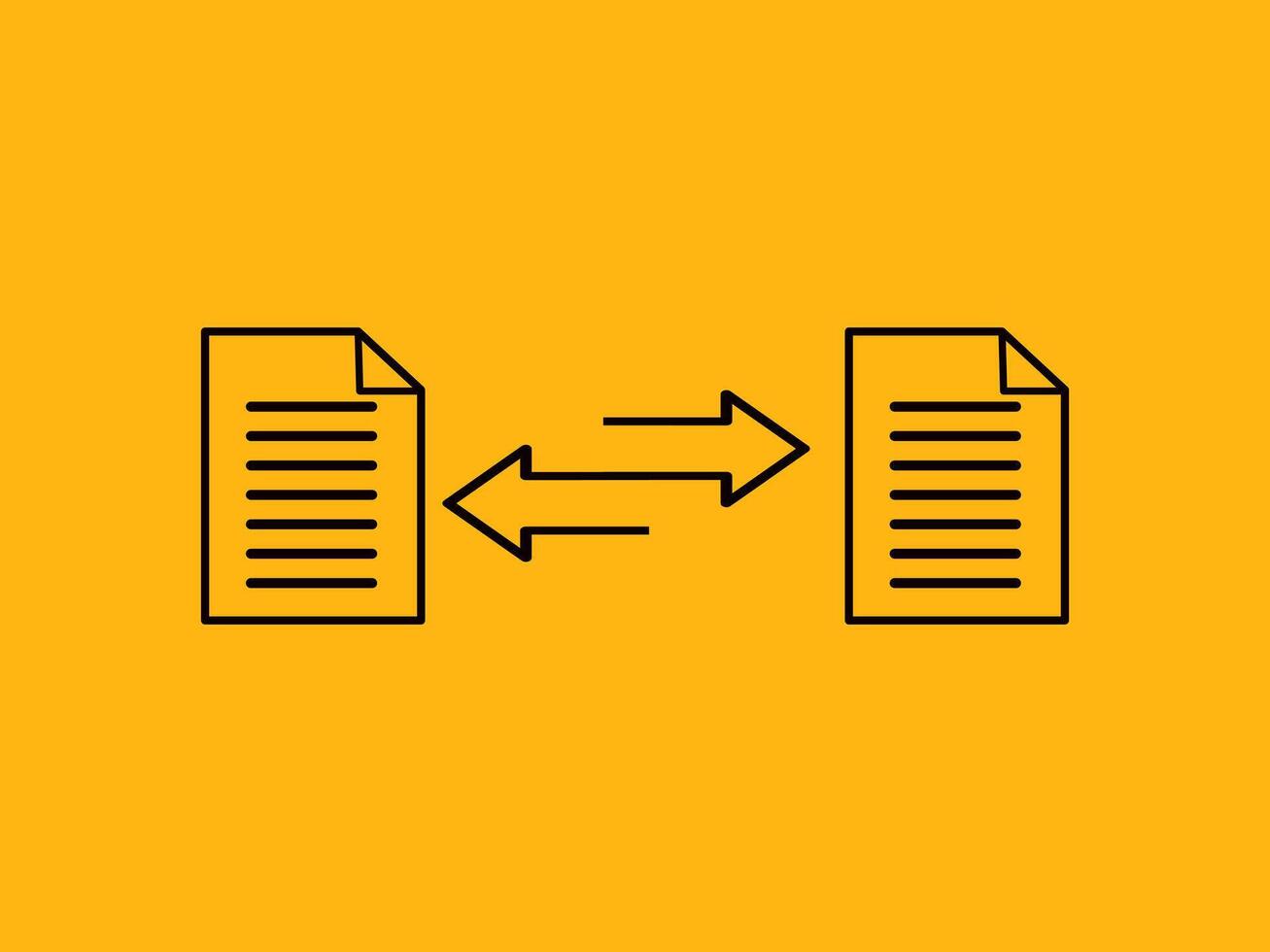 Data transfer or exchange icon. vector