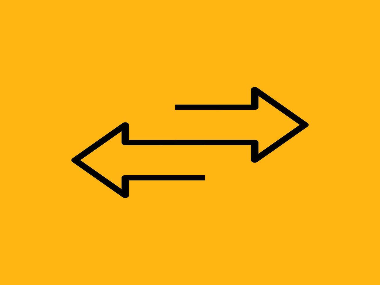 Left right arrow icon. Exchange or transfer data arrow. vector