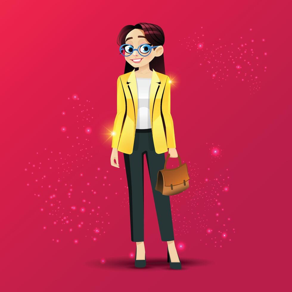 Indian Girl Character Design Background vector
