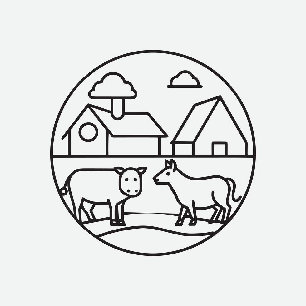 farm animal design vector