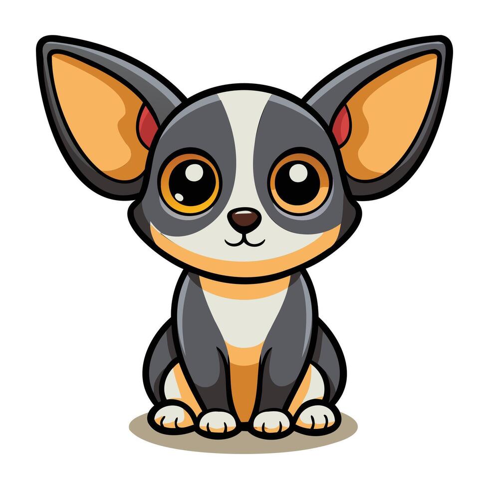 Dog Minimal Graphic Illustration. vector