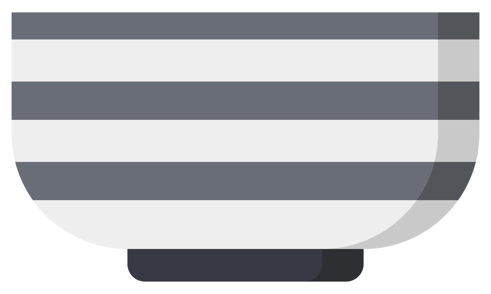 Bowl flat icon isolated on white background. vector